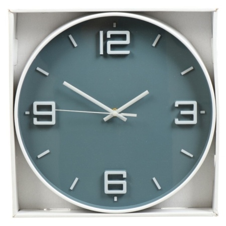 Часы настенные, 30 см, круглые, пластик, стекло, зеленые, Классика, Y4-5130