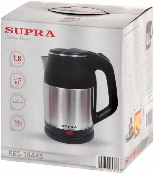 5. Чайник SUPRA KES-1844S 1,8л 2,2кВт, диск